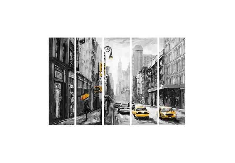 Wall Art & Paintings - Hustle Culture Wall Art - Set Of Five