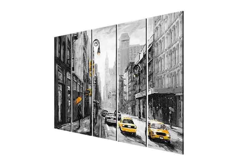 Wall Art & Paintings - Hustle Culture Wall Art - Set Of Five