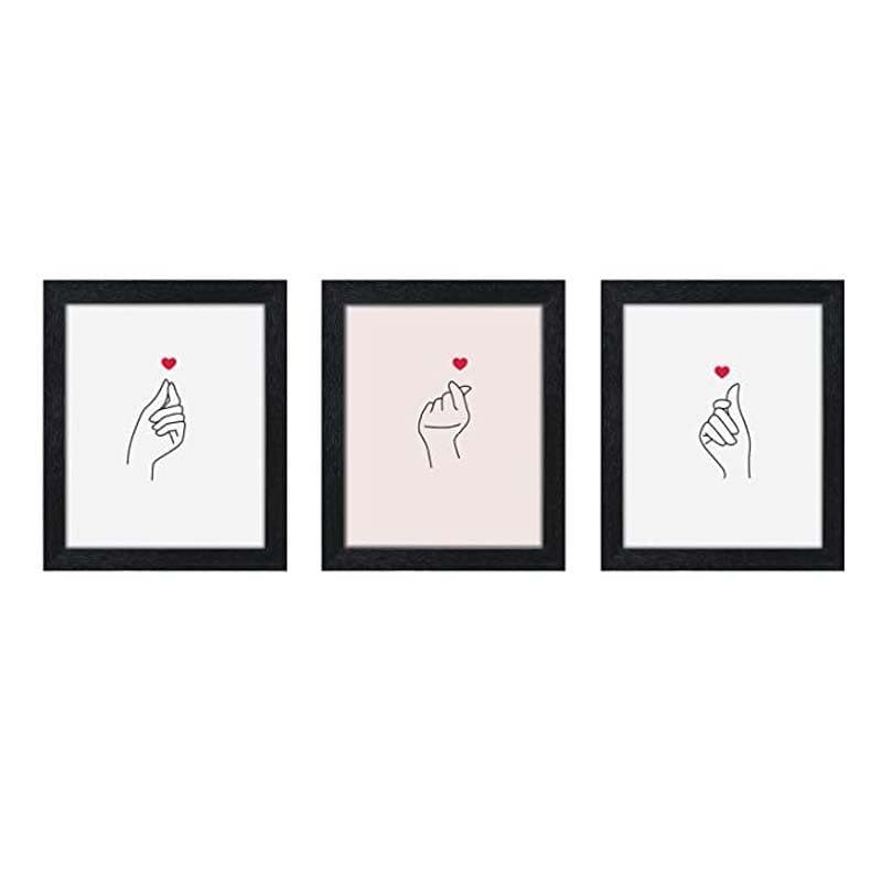 Buy It's all About Love - Set Of Three Wall Art & Paintings from Vaaree