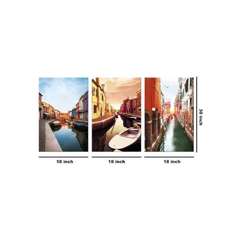 Wall Art & Paintings - Lakeside Wall Art - Set Of Three