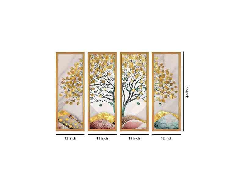 Buy Life Tree Wall Art - Set Of Four Wall Art & Paintings from Vaaree