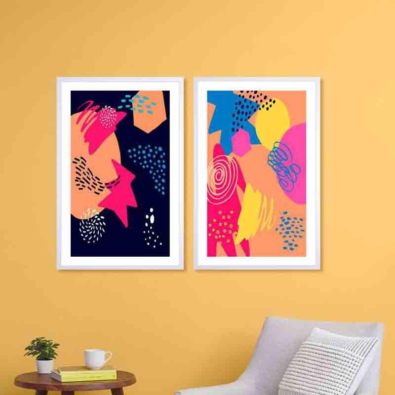 Wall Art & Paintings - Madness Wall Frame - Set Of Two