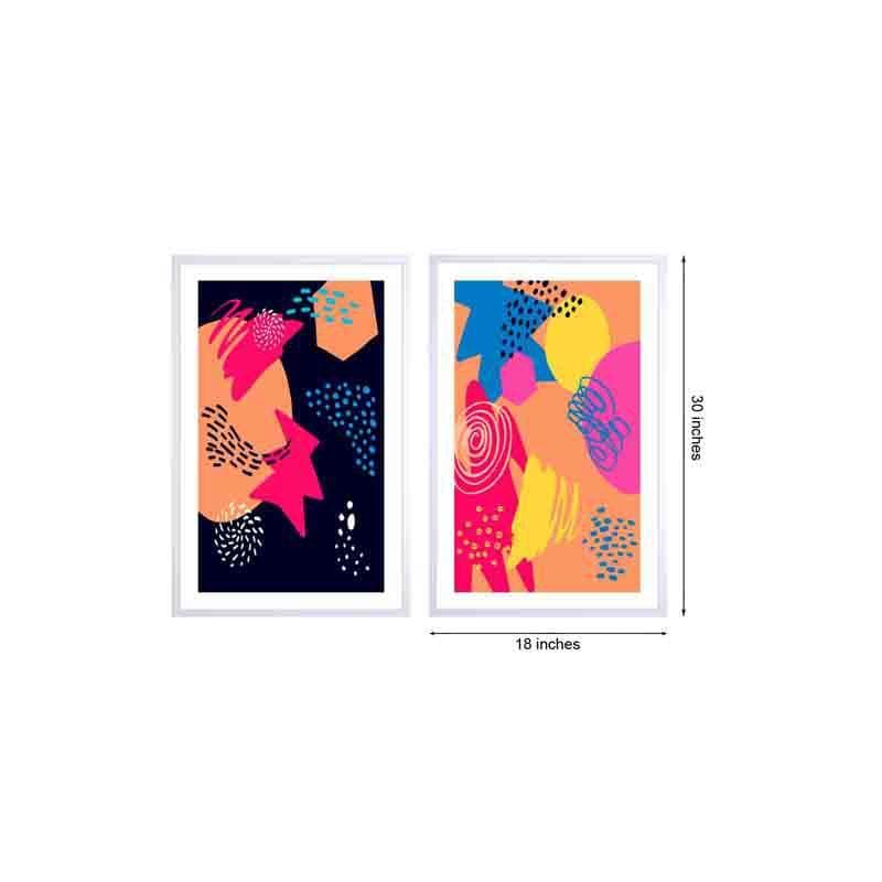 Wall Art & Paintings - Madness Wall Frame - Set Of Two