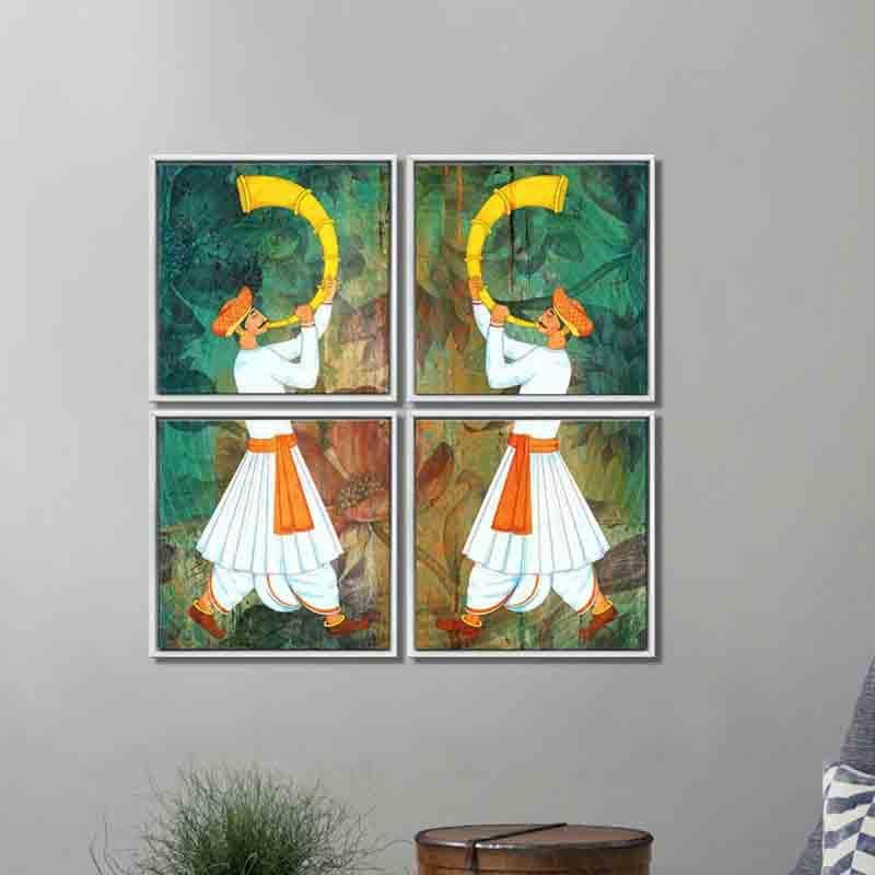 Wall Art & Paintings - Maratha Wall Art - Set Of Four