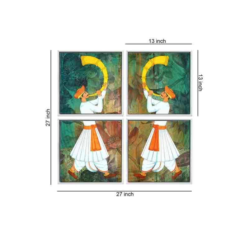 Wall Art & Paintings - Maratha Wall Art - Set Of Four