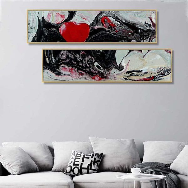 Wall Art & Paintings - Marbling Patterns Wall Art - Set Of Two