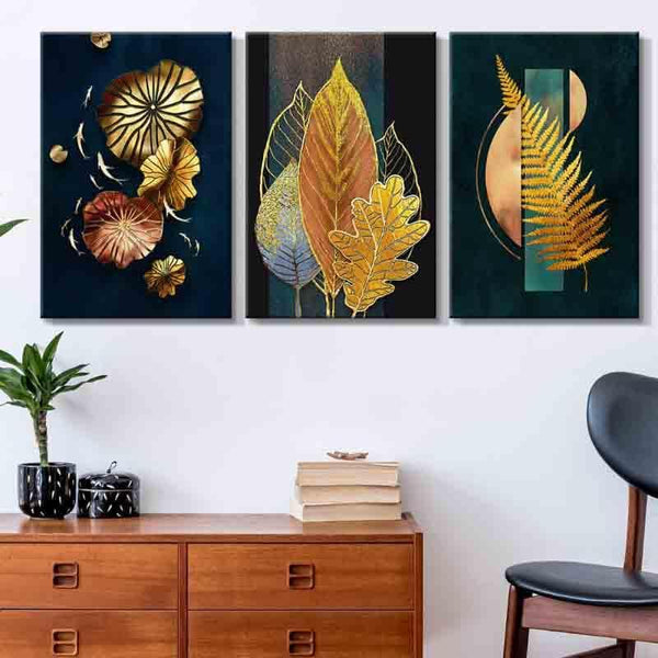 Wall Art & Paintings - Midas Touch Wall Art - Set Of Three