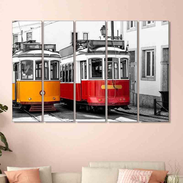 Wall Art & Paintings - Modern Rail Wall Art - Set Of Five