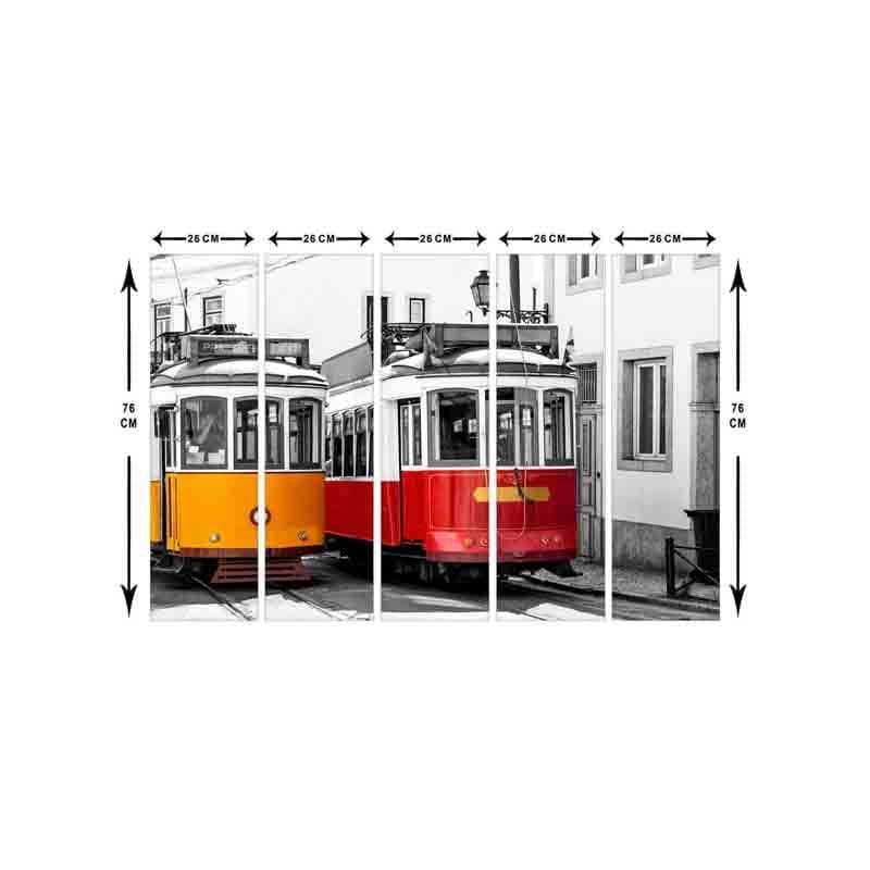 Wall Art & Paintings - Modern Rail Wall Art - Set Of Five