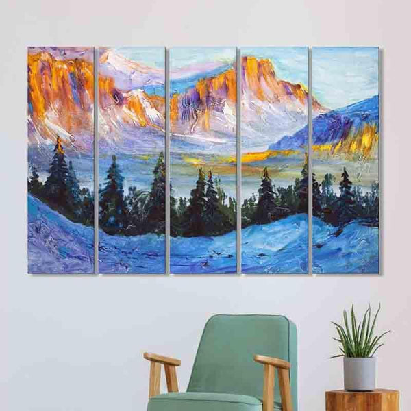 Wall Art & Paintings - Mountain Calls Wall Art - Set Of Five