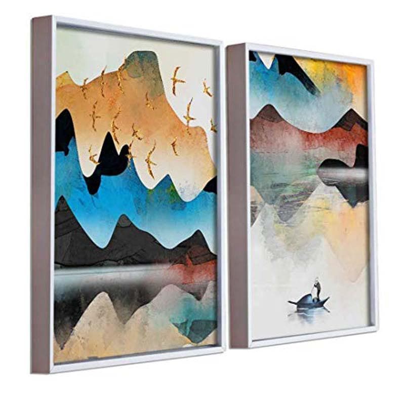 Wall Art & Paintings - Mountainscapes Wall Art - Set Of Two