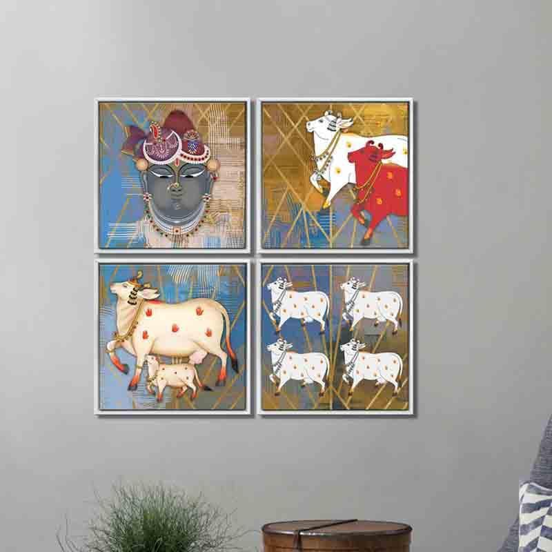 Wall Art & Paintings - Nandi Wall Art - Set Of Four