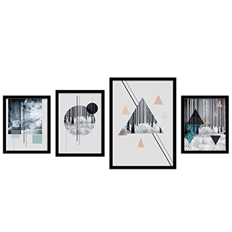 Wall Art & Paintings - Nature In Shapes Wall Art - Set Of Four