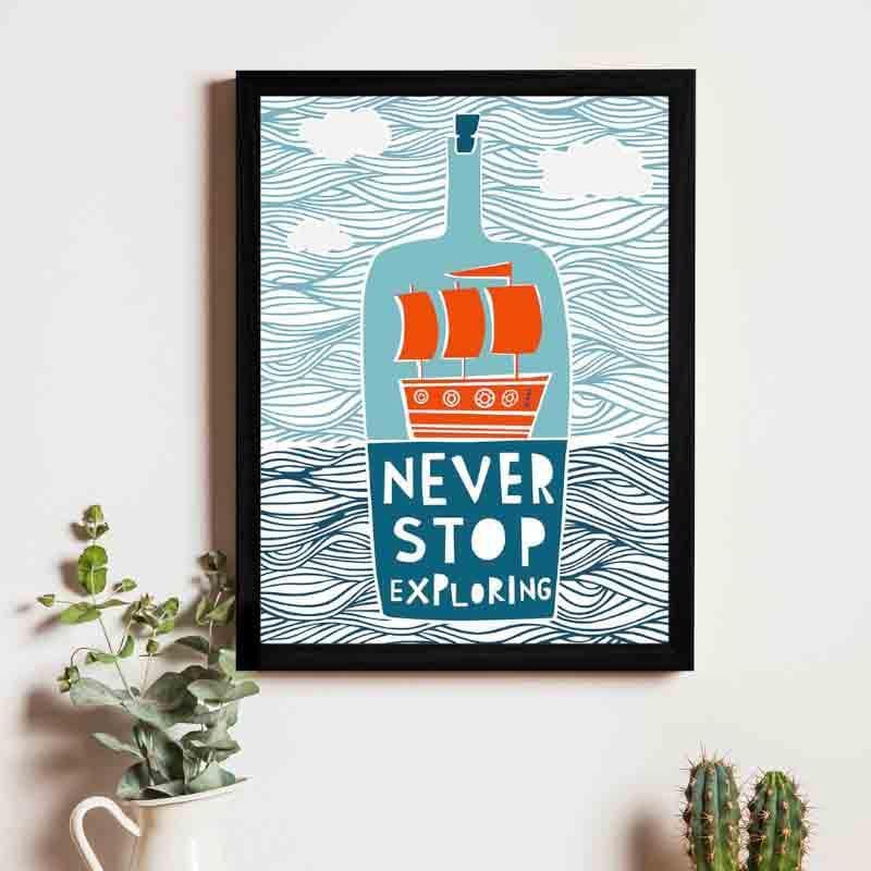 Buy Never Stop Wall Art Wall Art & Paintings from Vaaree