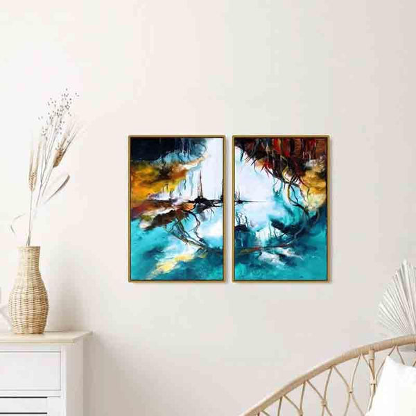 Wall Art & Paintings - New View Wall Art - Set Of Two