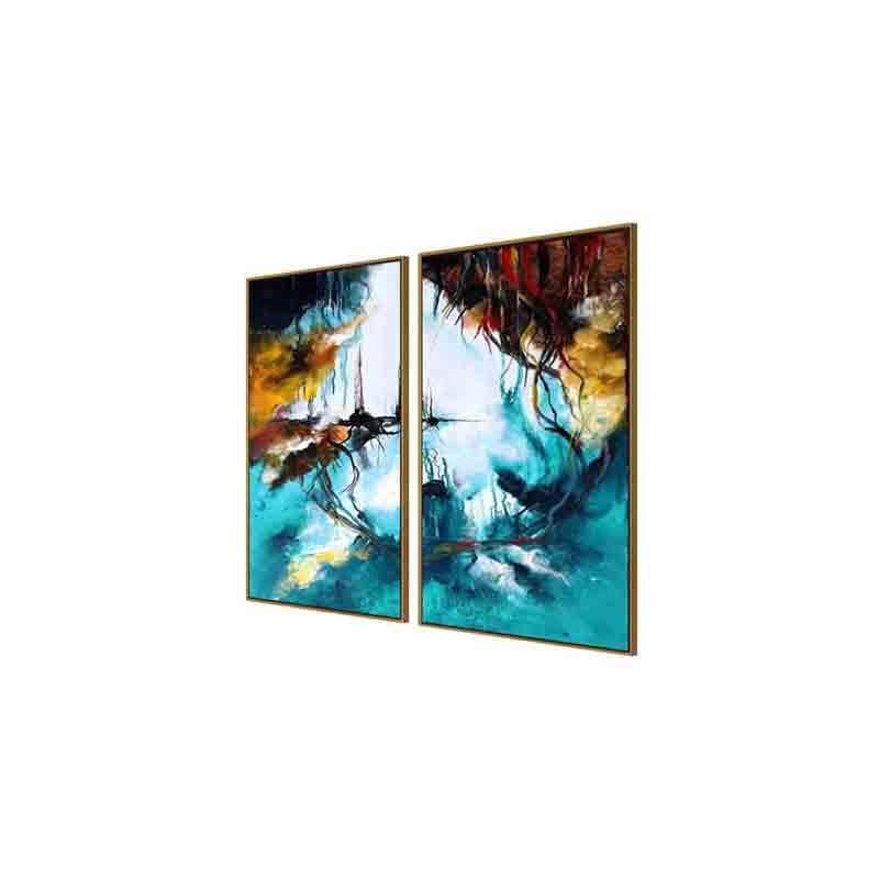 Wall Art & Paintings - New View Wall Art - Set Of Two