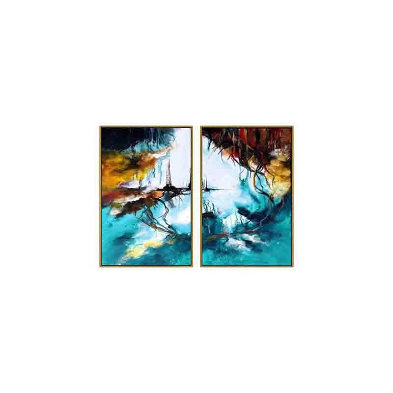 Wall Art & Paintings - New View Wall Art - Set Of Two