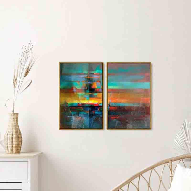 Wall Art & Paintings - North Lights Wall Art - Set Of Two