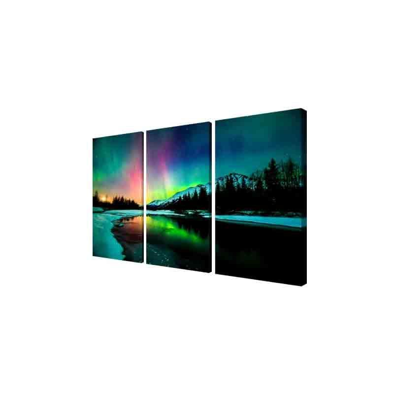 Wall Art & Paintings - Northern Lights Wall Art - Set Of Three