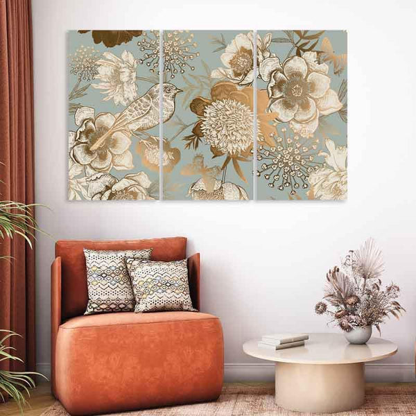 Wall Art & Paintings - Oriental Charm Wall Art - Set Of Three