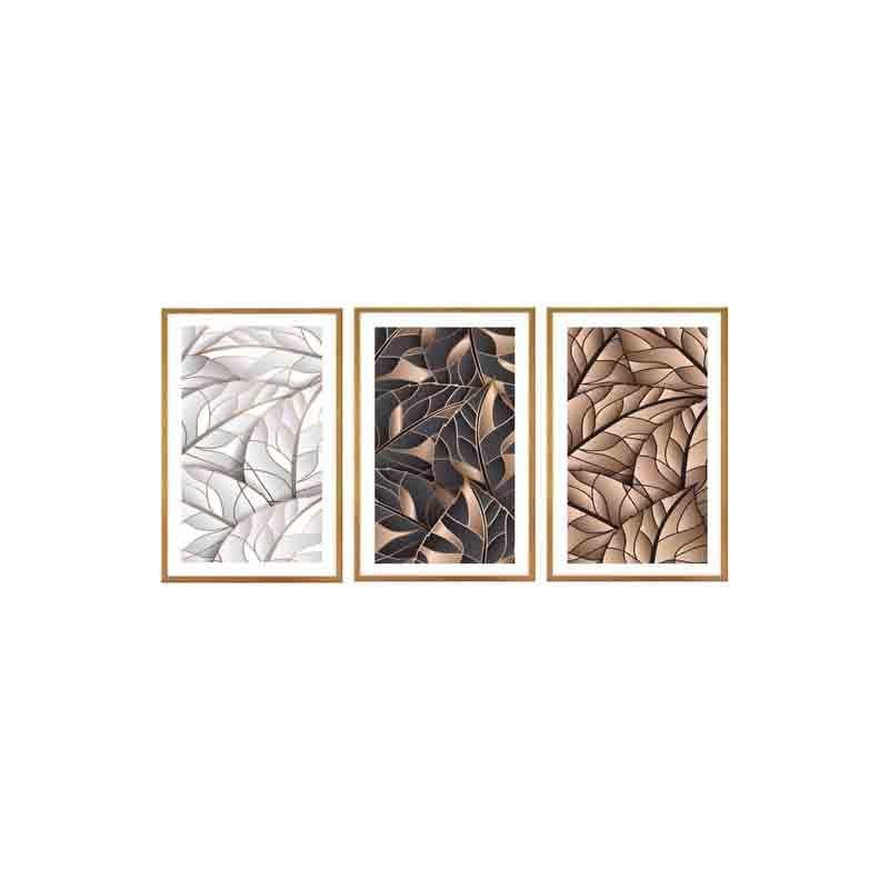 Wall Art & Paintings - Overlapping Leaves Wall Art - Set Of Three