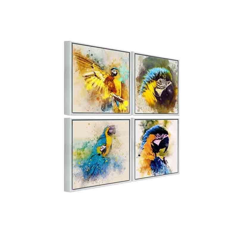 Wall Art & Paintings - Parrots Wall Art - Set Of Four