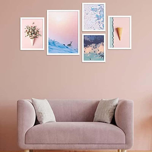 Wall Art & Paintings - Pastel Nature Wall Art - Set Of Five