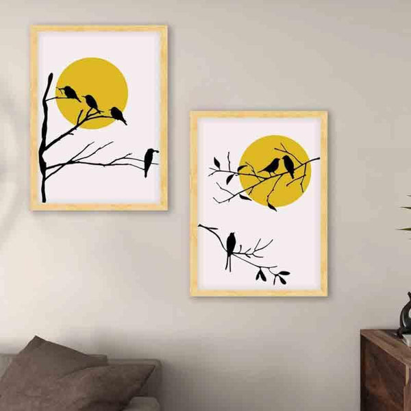 Wall Art & Paintings - Perched On Stem Wall Art - Set Of Two