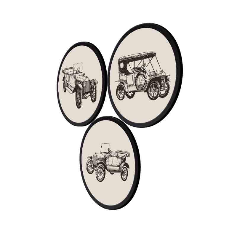 Buy Petrolhead Wall Art - Set Of Three Wall Art & Paintings from Vaaree