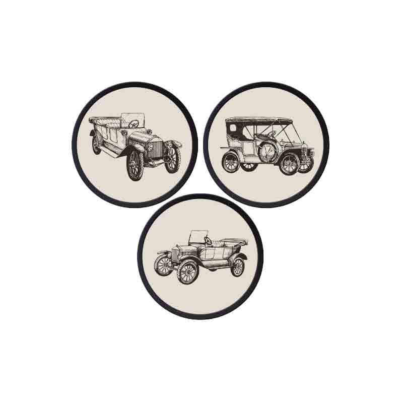 Buy Petrolhead Wall Art - Set Of Three Wall Art & Paintings from Vaaree