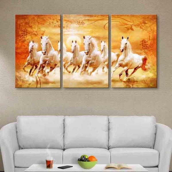 Wall Art & Paintings - Prancing Horses Wall Art - Set Of Three