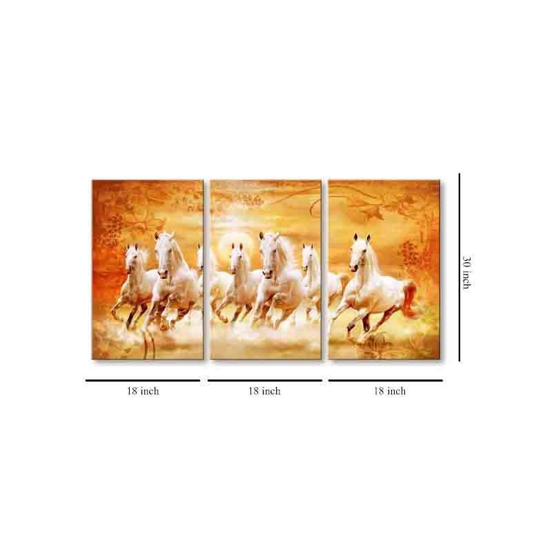 Wall Art & Paintings - Prancing Horses Wall Art - Set Of Three