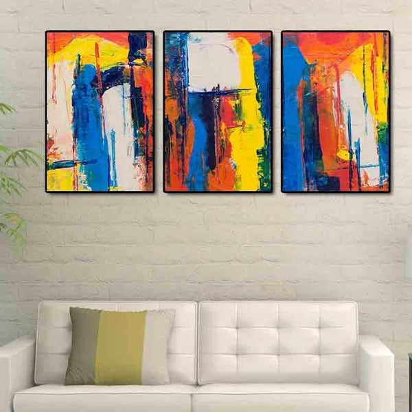 Wall Art & Paintings - Prismatic Wall Art - Set Of Three