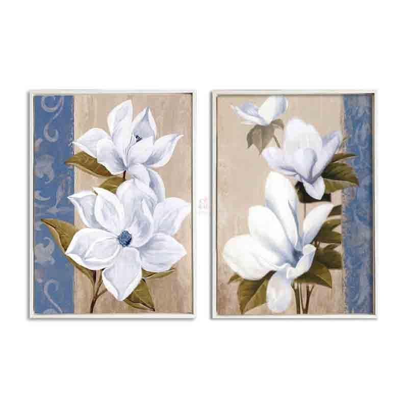 Wall Art & Paintings - Pristine Blooms Wall Art - Set Of Two