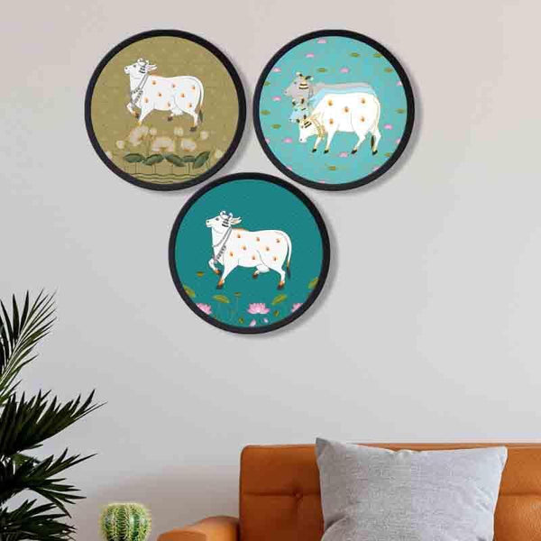 Wall Art & Paintings - Purely Pichwai Wall Art - Set Of Three