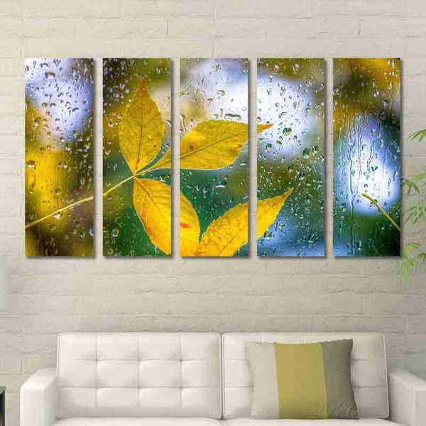 Wall Art & Paintings - Raindrops Wall Art - Set Of Five