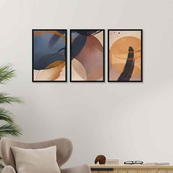 Buy Random Brushes Wall Art - Set Of Three Wall Art & Paintings from Vaaree