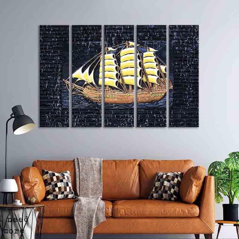 Buy Sailor Wall Art - Set Of Five Wall Art & Paintings from Vaaree