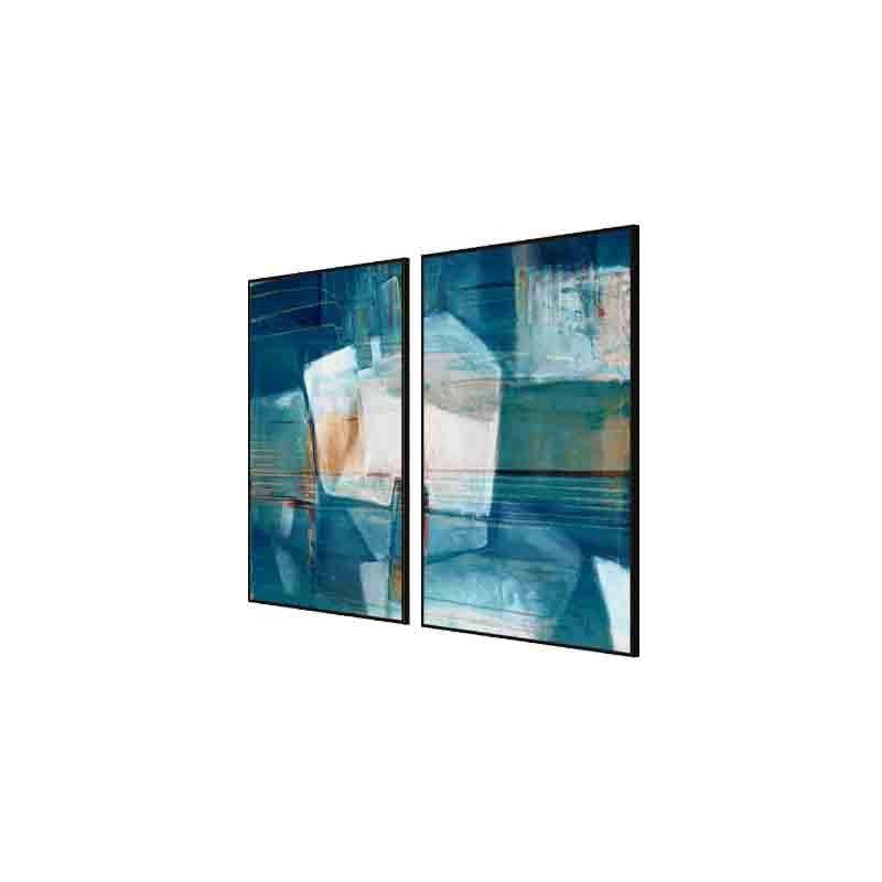 Wall Art & Paintings - Sapphire Saga Wall Art - Set Of Two