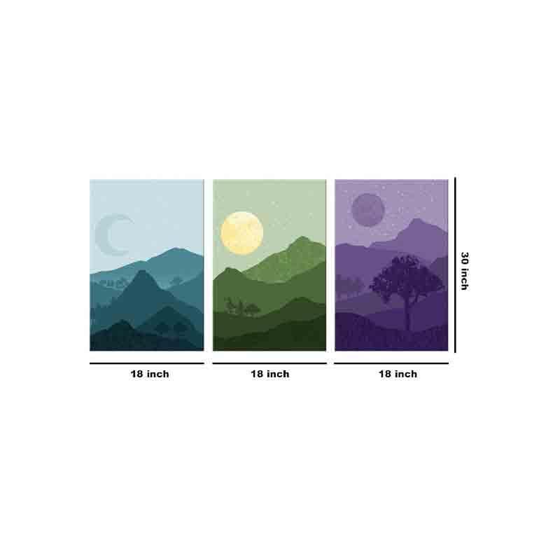 Wall Art & Paintings - Seclusion Wall Art - Set Of Three