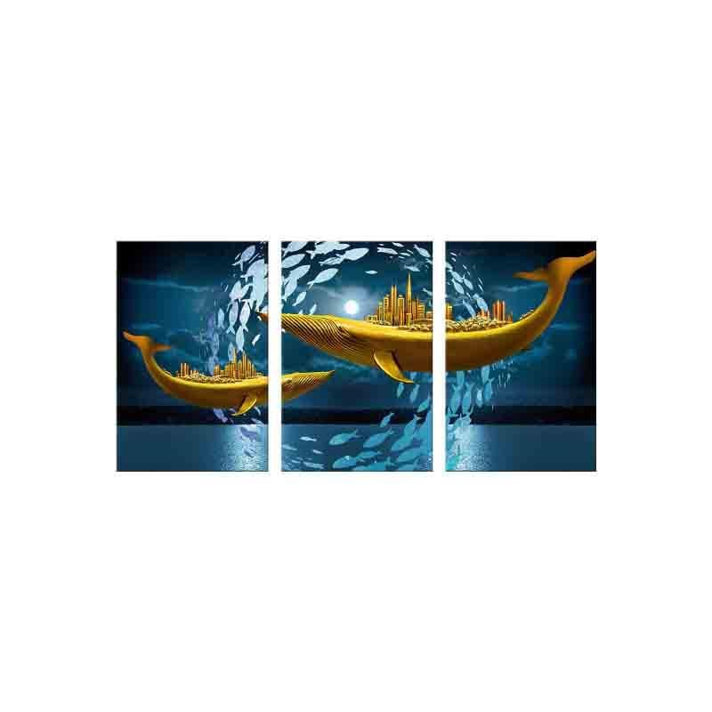 Wall Art & Paintings - Shark Tank Wall Art - Set Of Three