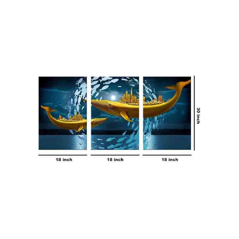 Wall Art & Paintings - Shark Tank Wall Art - Set Of Three