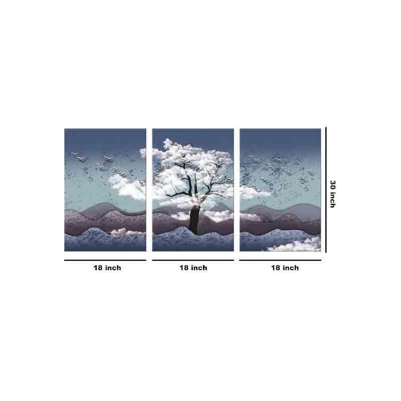 Wall Art & Paintings - Snowtree Wall Art - Set Of Three