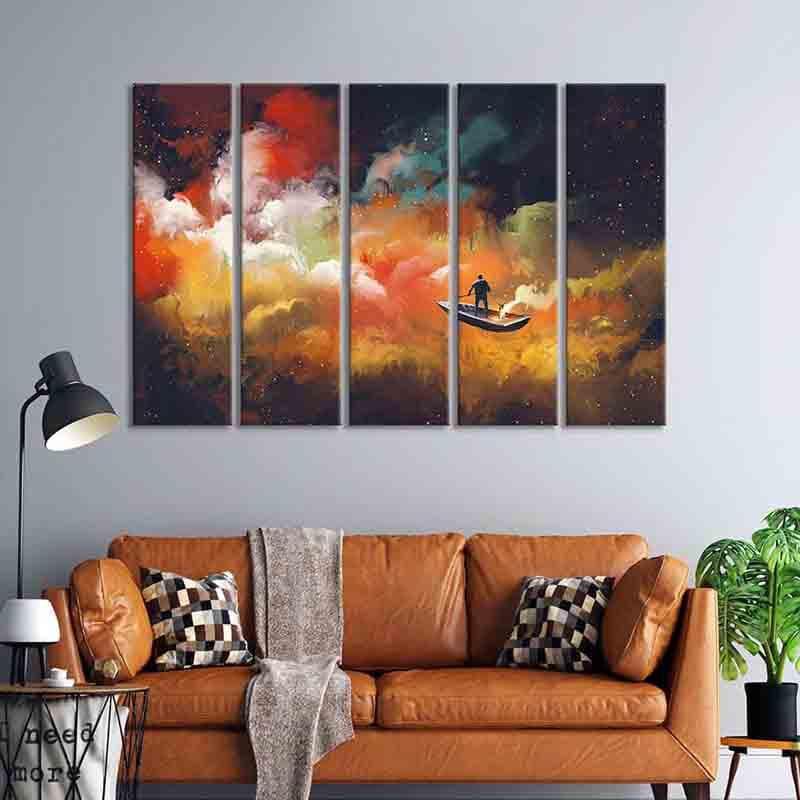 Wall Art & Paintings - Space Travel Wall Art - Set Of Five