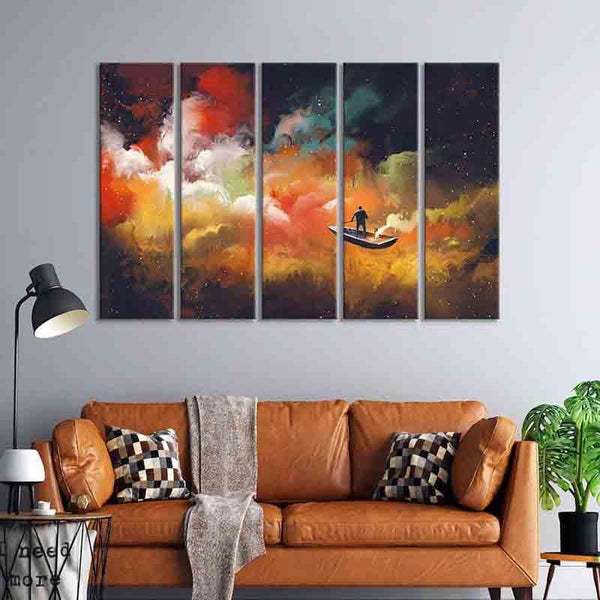 Wall Art & Paintings - Space Travel Wall Art - Set Of Five