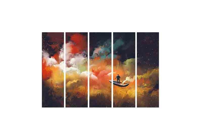 Wall Art & Paintings - Space Travel Wall Art - Set Of Five