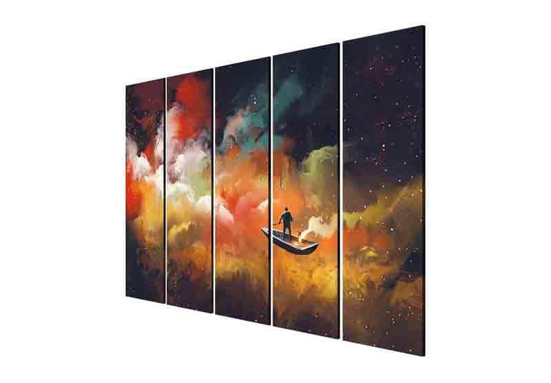 Wall Art & Paintings - Space Travel Wall Art - Set Of Five