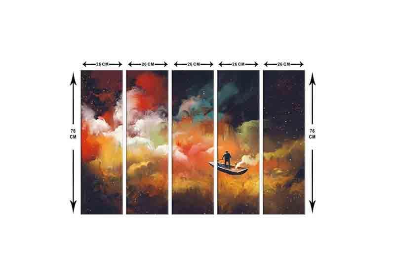 Wall Art & Paintings - Space Travel Wall Art - Set Of Five