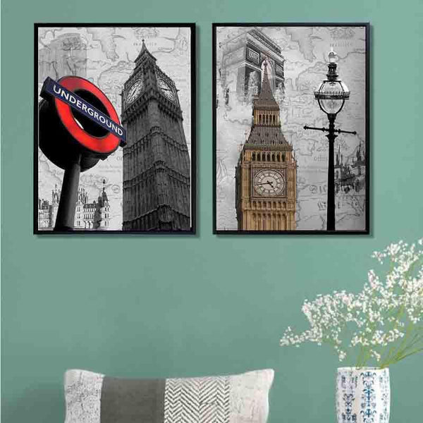 Wall Art & Paintings - Street View Wall Art - Set Of Two