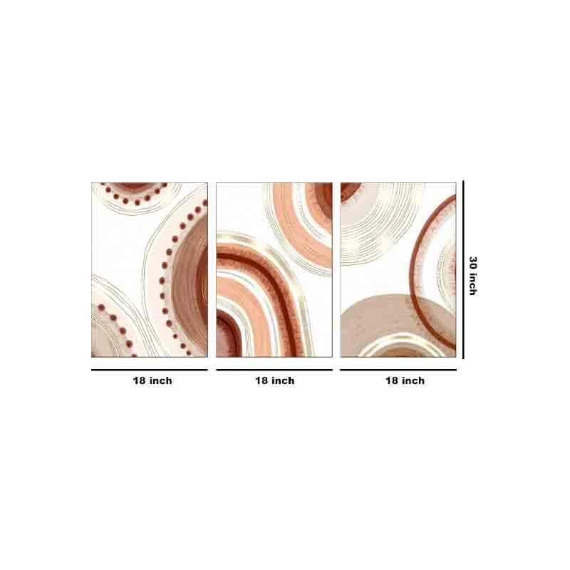 Buy Swiss Roll Wall Art - Set Of Three Wall Art & Paintings from Vaaree